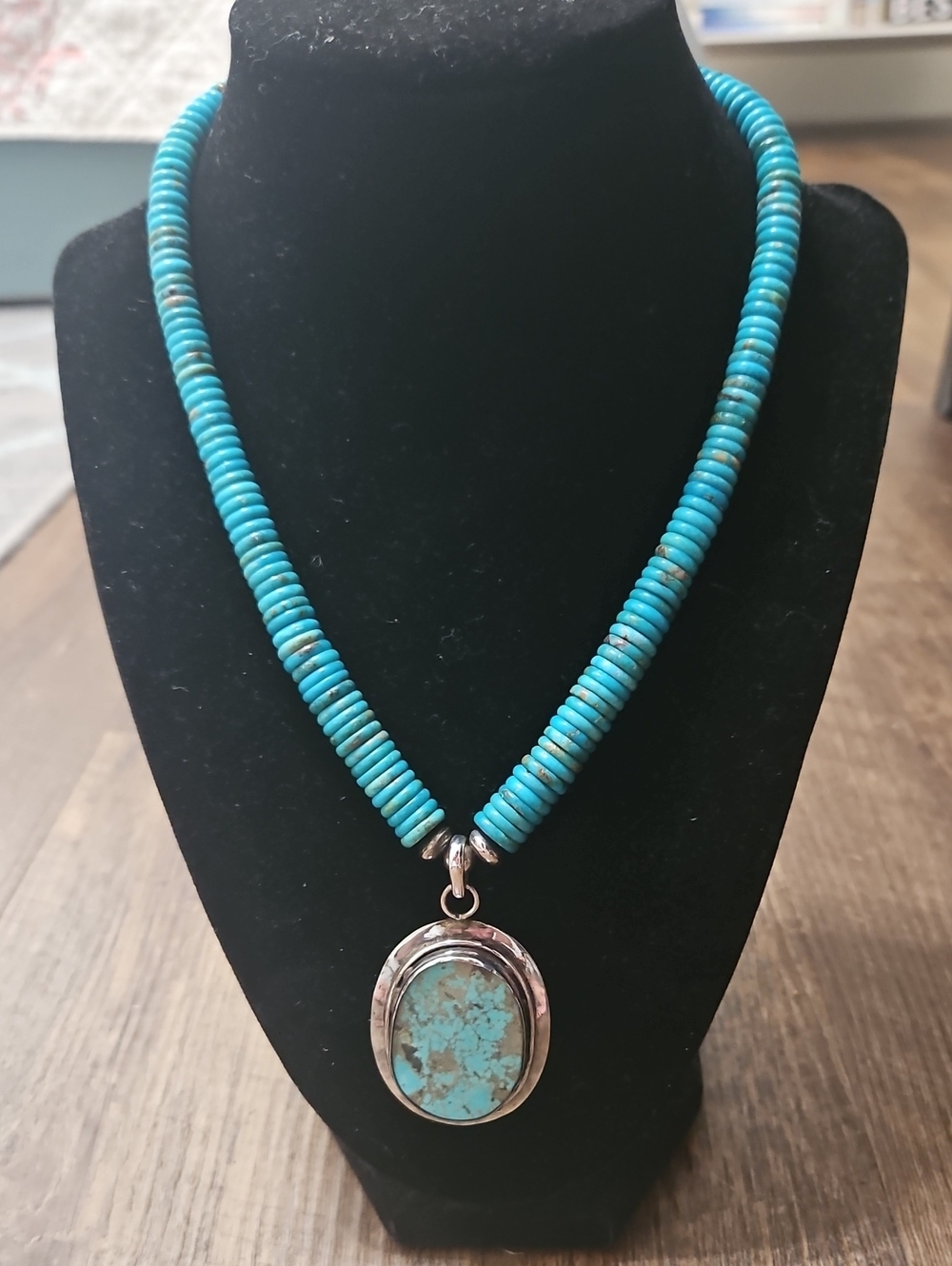 Sterling Turquouse Pendant Necklace